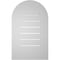 Ekena Millwork Round Top Surface Mount PVC Gable Vent: Functional, w/ 3-1/2"W x 1"P Standard Frame, 16"W x 26"H GVPRT16X2601SF - alternate 3